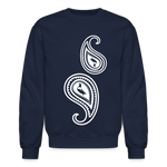 Paisley Crewneck Sweatshirt - navy