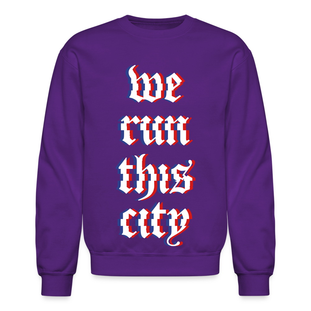 WRTC Glitch Crewneck Sweatshirt - purple