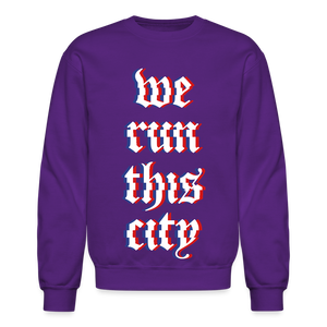 WRTC Glitch Crewneck Sweatshirt - purple