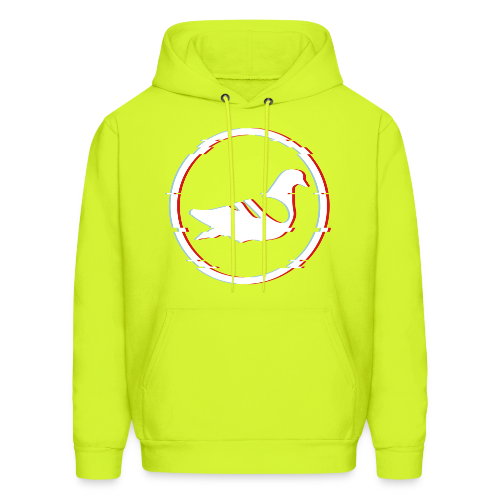 AK Glitch Men's Hoodie - safety green