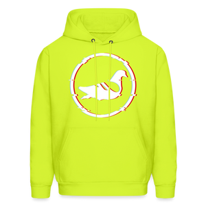 AK Glitch Men's Hoodie - safety green