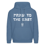 Pray to the east Hoodie - denim blue