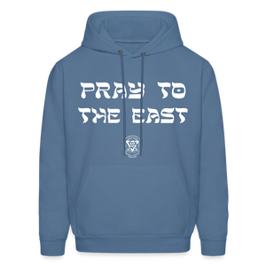 Pray to the east Hoodie - denim blue