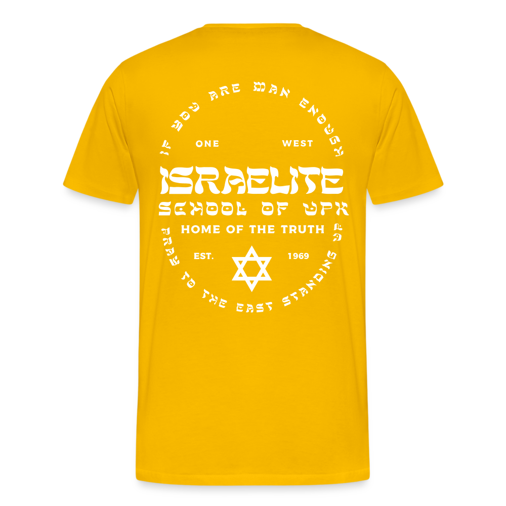 Pray to the East Premium T-Shirt - sun yellow