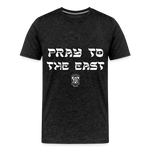 Pray to the East Premium T-Shirt - charcoal grey