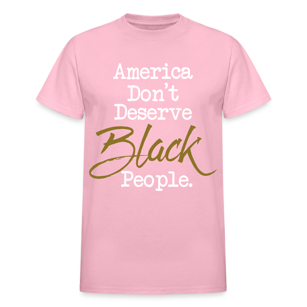 America Don't Cotton Adult T-Shirt - light pink