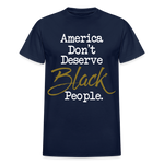 America Don't Cotton Adult T-Shirt - navy