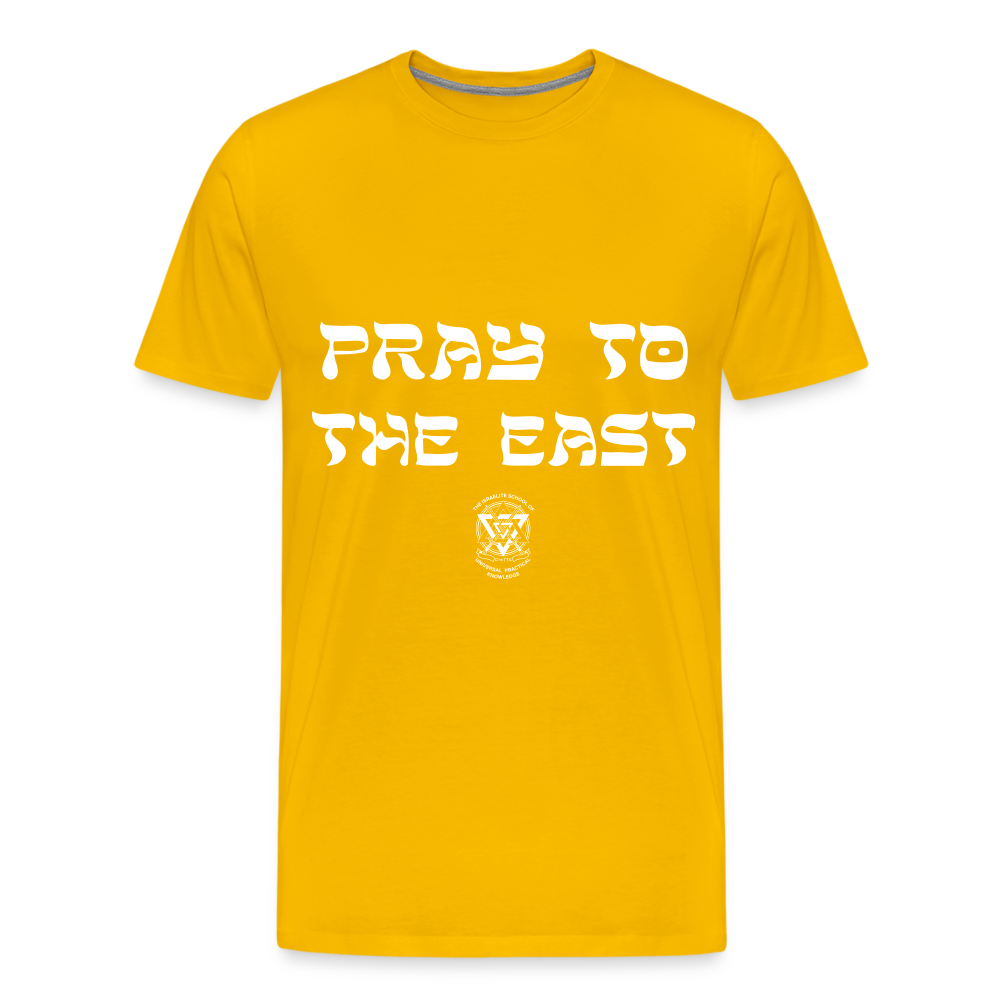 Pray to the East Premium T-Shirt - sun yellow