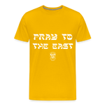 Pray to the East Premium T-Shirt - sun yellow