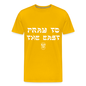 Pray to the East Premium T-Shirt - sun yellow