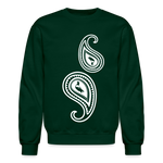 Paisley Crewneck Sweatshirt - forest green