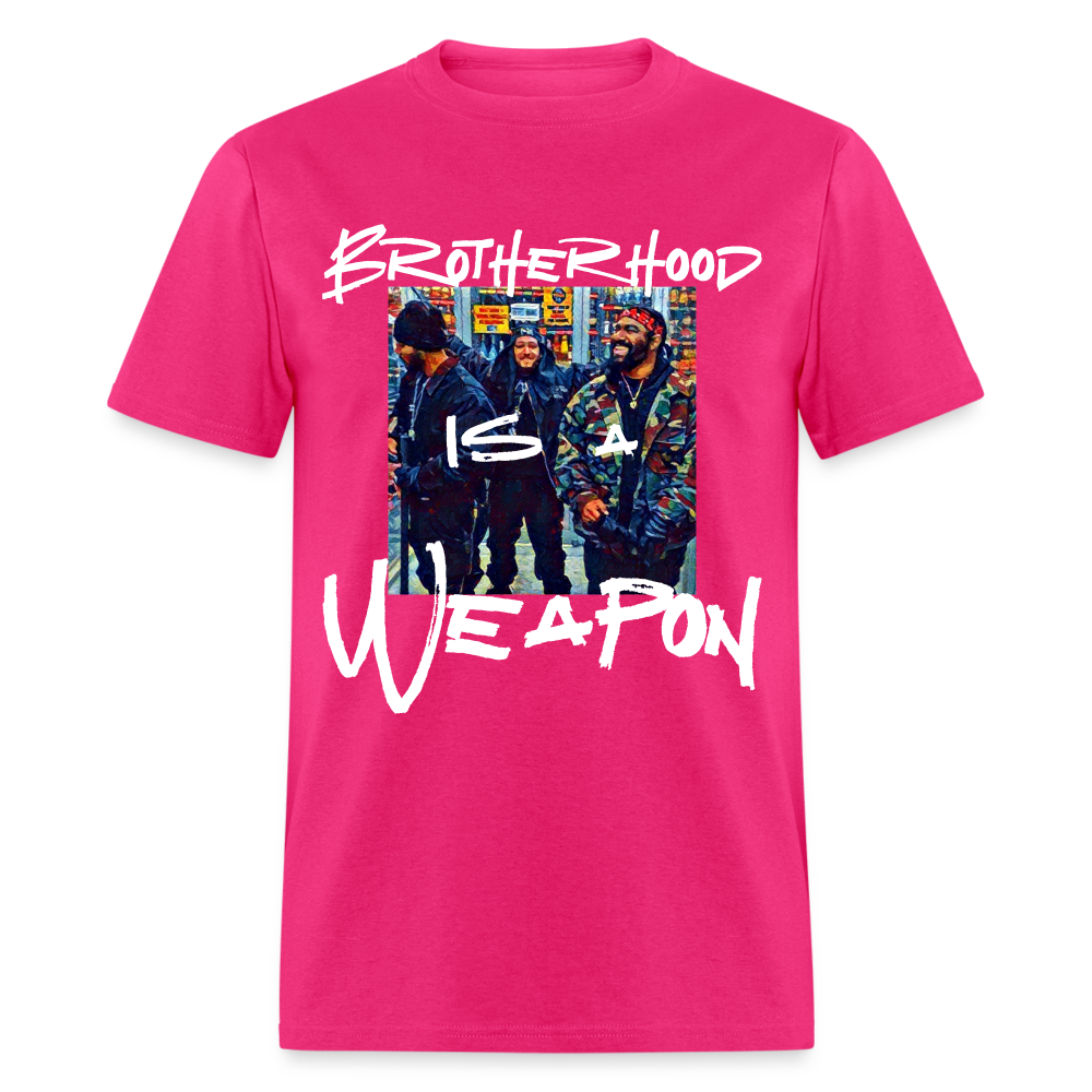 Brotherhood retro T-Shirt - fuchsia