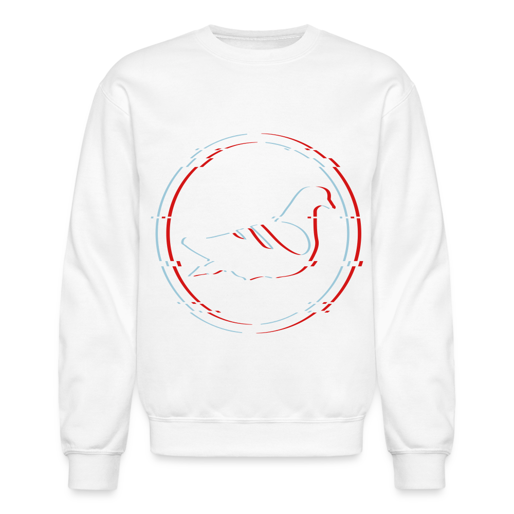 AK Glitch Crewneck Sweatshirt - white