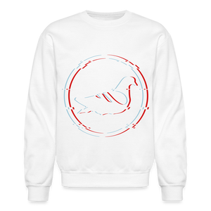 AK Glitch Crewneck Sweatshirt - white