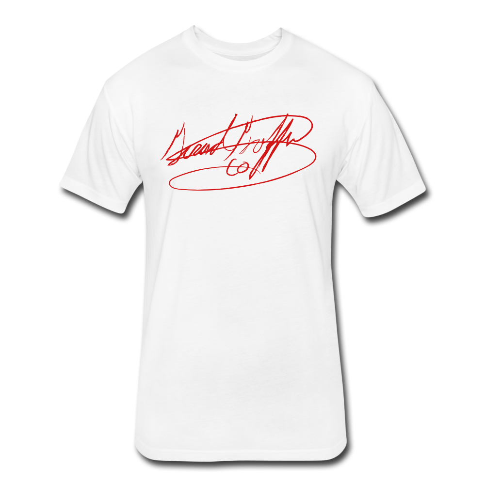 Big Signature Fitted T-Shirt - white