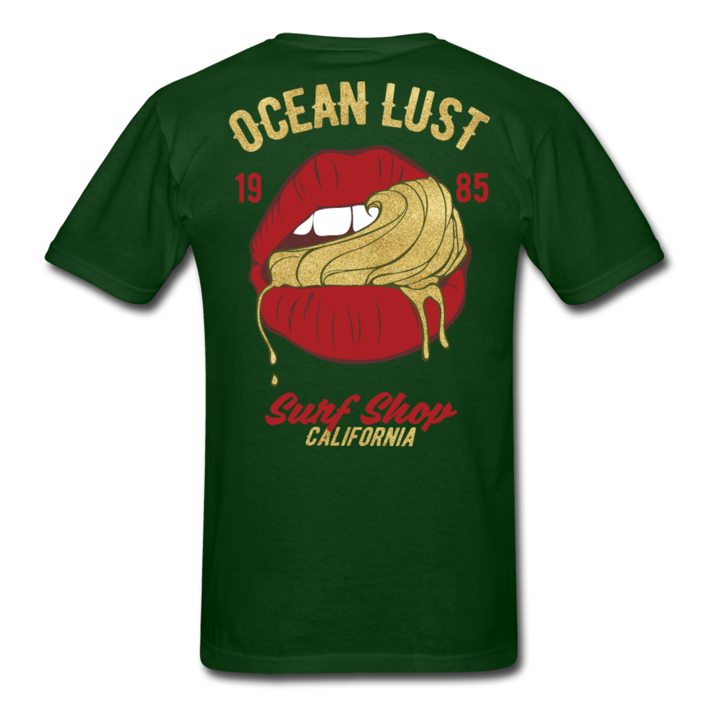 Ocean Lust Men's T-Shirt(GLD) - forest green