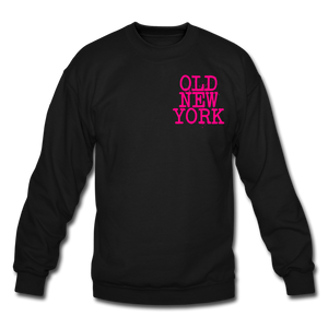 Old New York (neon) Crewneck Sweatshirt - black