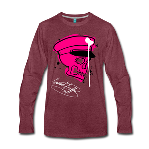 Th(ink) Revolution Long Sleeve T-Shirt - heather burgundy