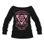 ISUPK Women's Wideneck Sweatshirt - black