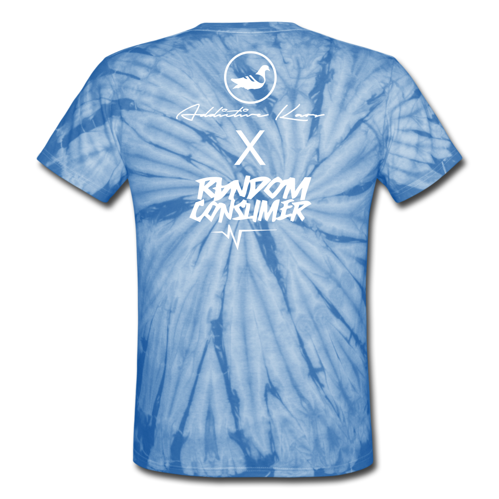 RanCon X Addictive Kaos Collab 1 Tie Dye T-Shirt - spider baby blue