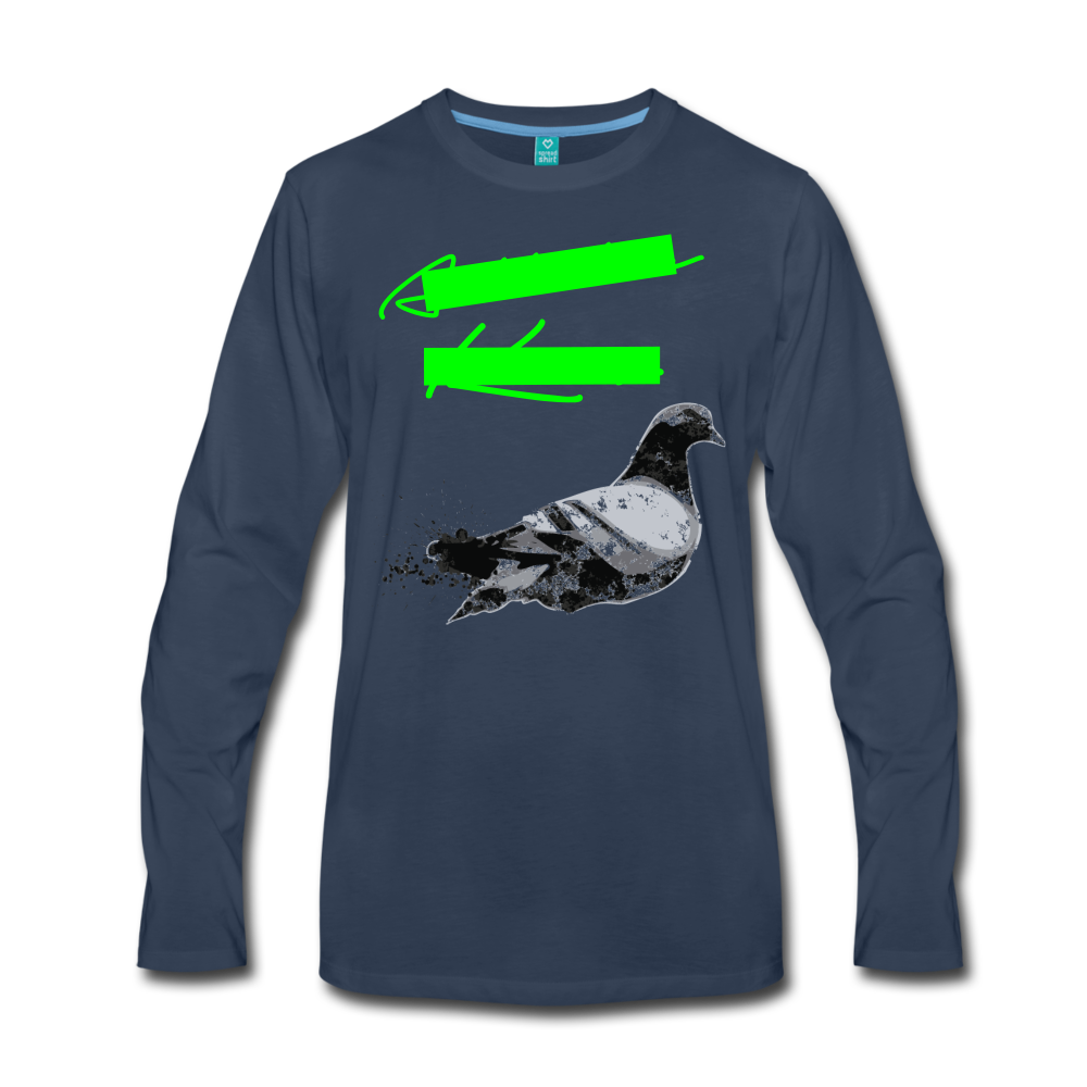 City Bird Premium Long Sleeve T-Shirt - navy