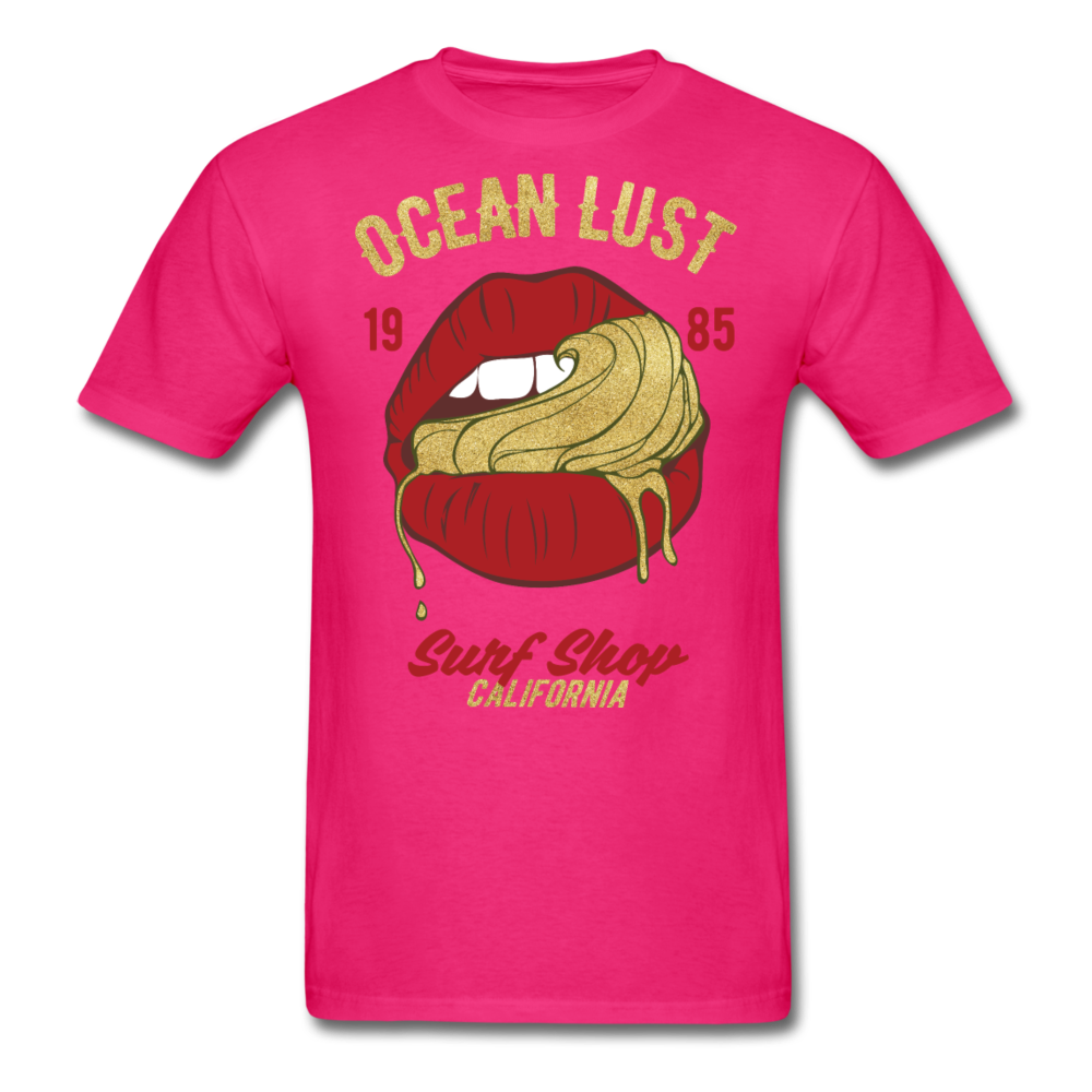 Ocean Lust T-Shirt (GLD2) - fuchsia