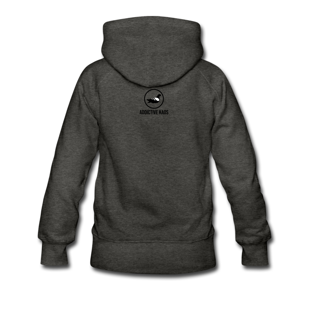 Classic Addictive Kaos Logo Women’s Hoodie - charcoal gray