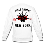 False Saviors Crewneck Sweatshirt - white