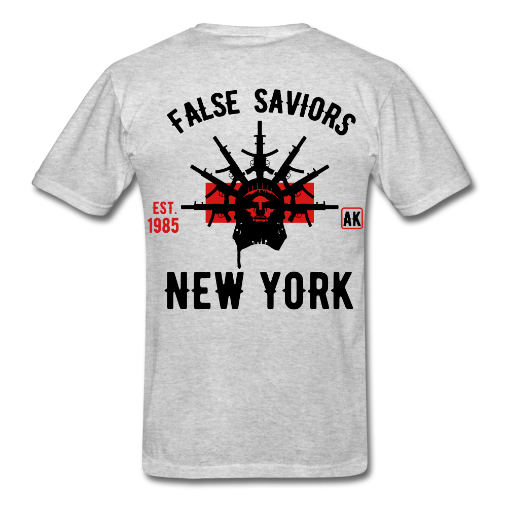 False Saviors T-Shirt - heather gray