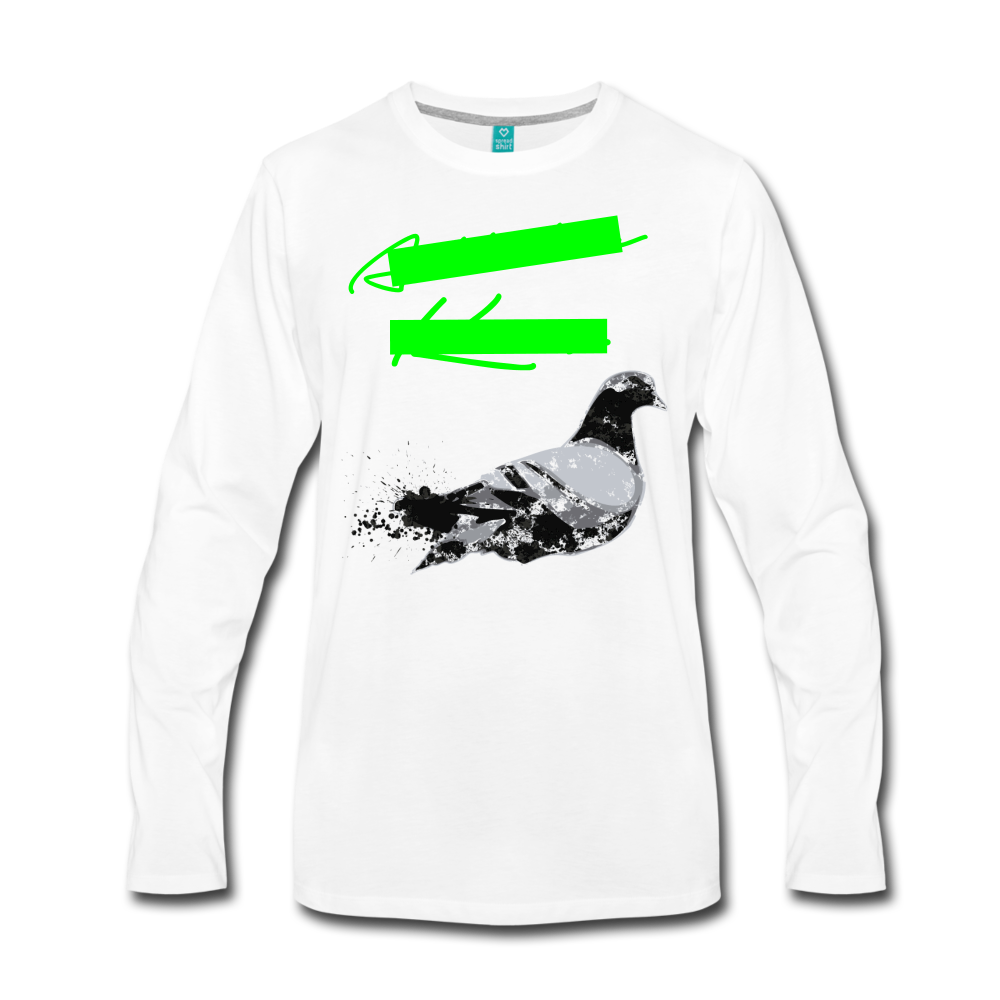 City Bird Premium Long Sleeve T-Shirt - white