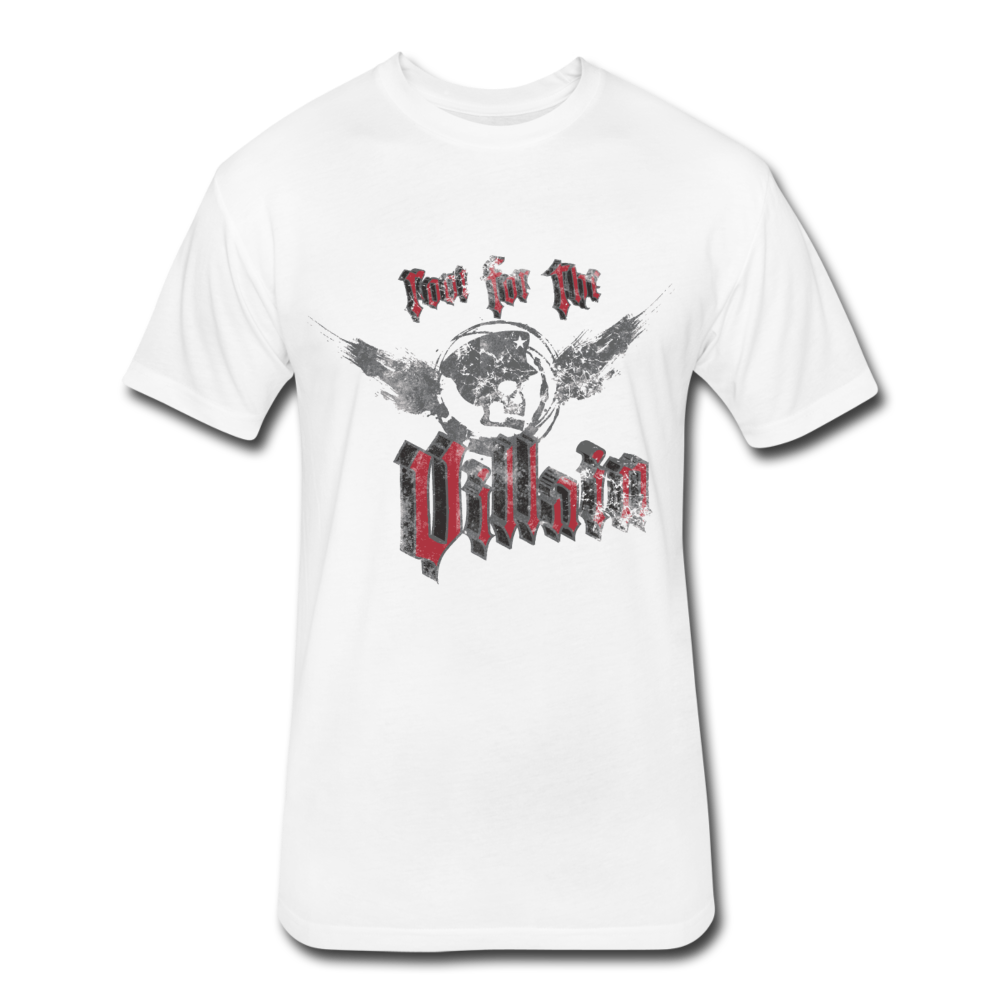 Root For the Villain vintage Fitted  T-Shirt - white