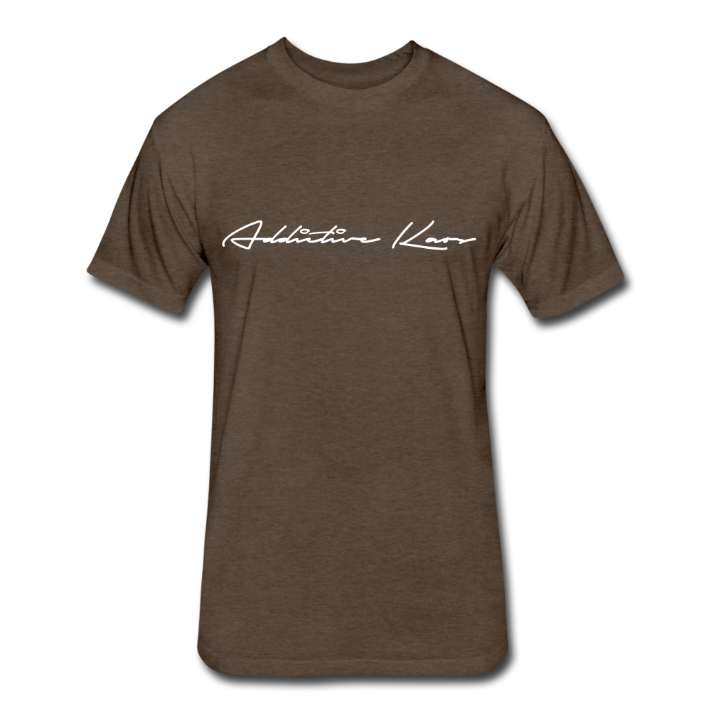Addictive Kaos Signature Fitted T-Shirt - heather espresso