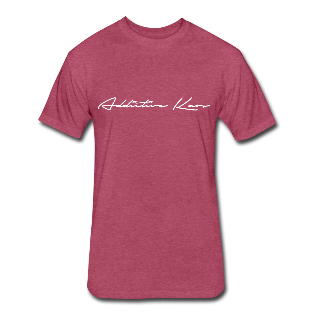Addictive Kaos Signature Fitted T-Shirt - heather burgundy
