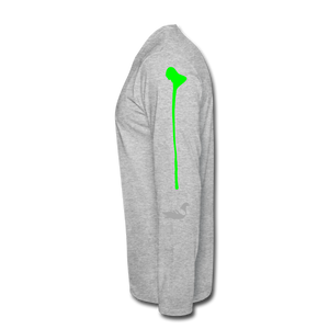 Toon Head Premium Long Sleeve T-Shirt - heather gray