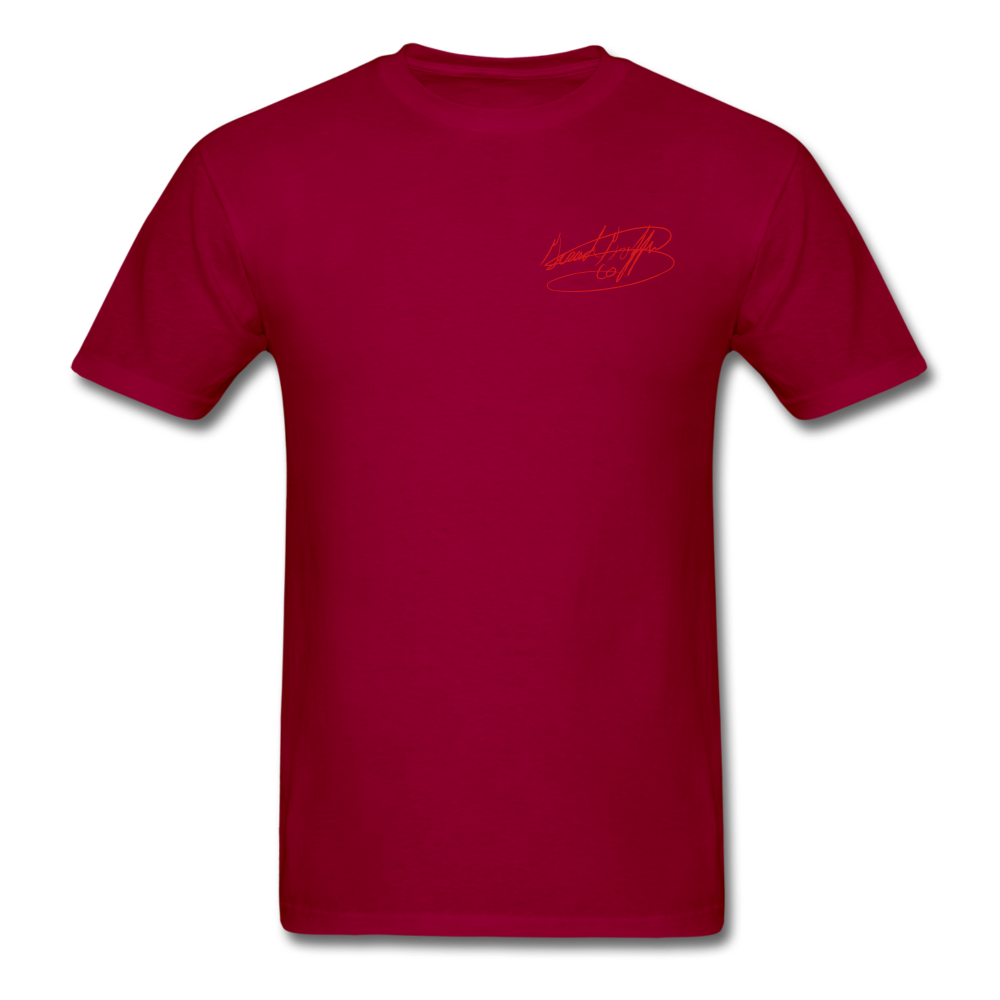 AK Signature Men's T-Shirt - dark red