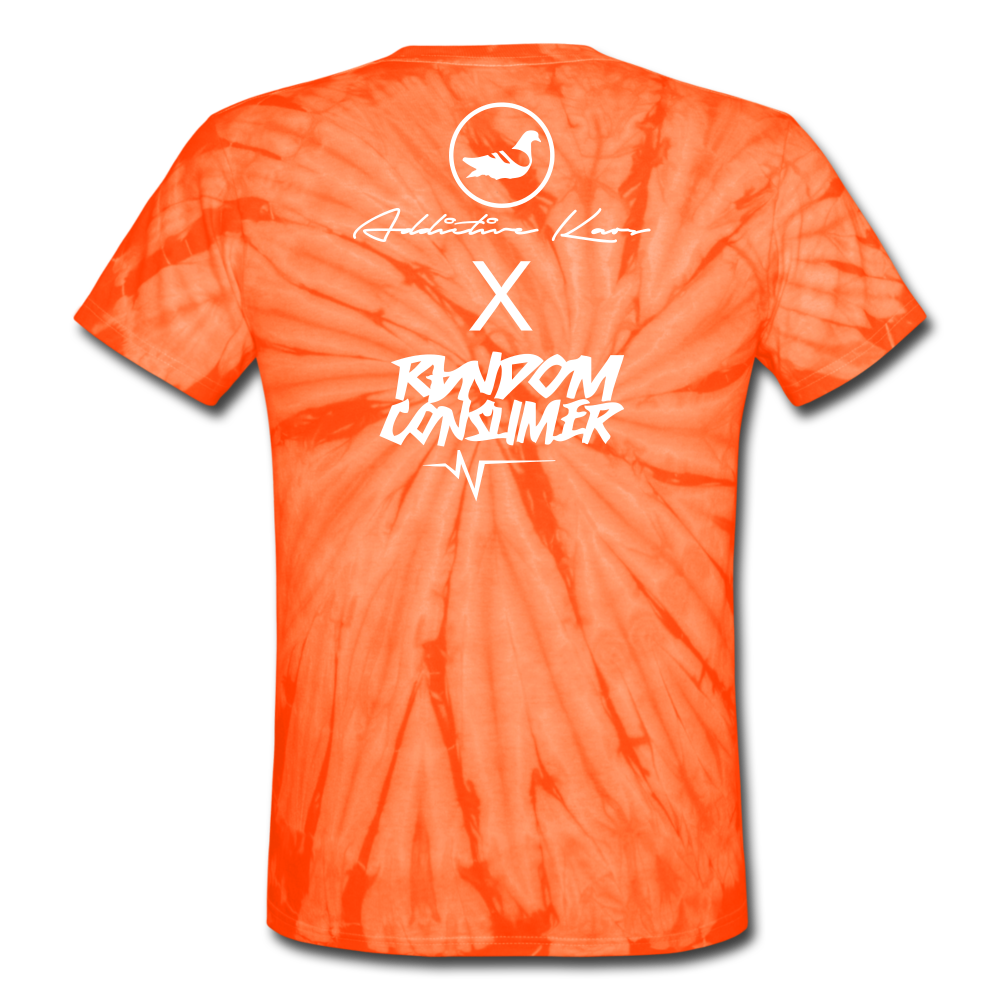 RanCon X Addictive Kaos Collab 1 Tie Dye T-Shirt - spider orange