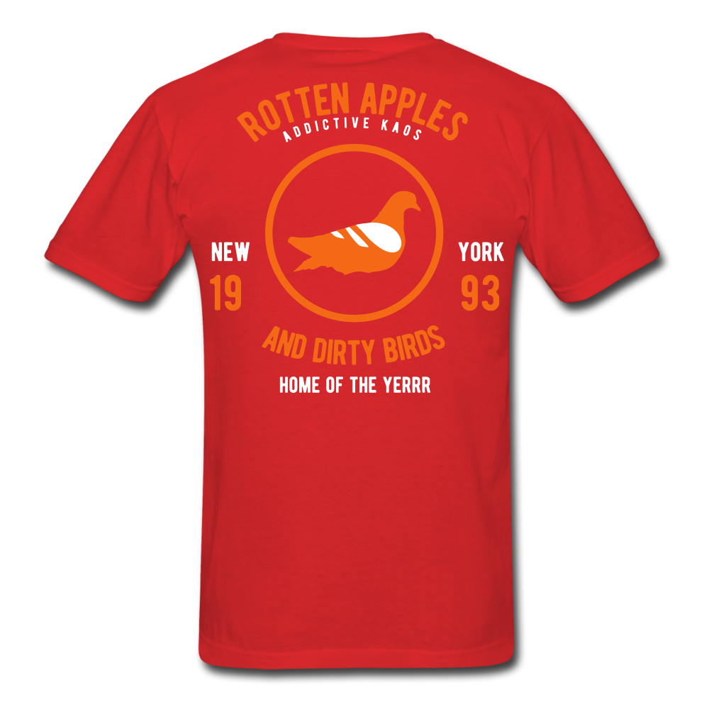 Rotten Apples and Dirty Birds T-Shirt - red