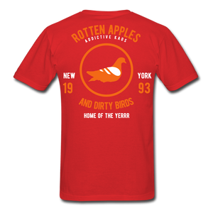 Rotten Apples and Dirty Birds T-Shirt - red