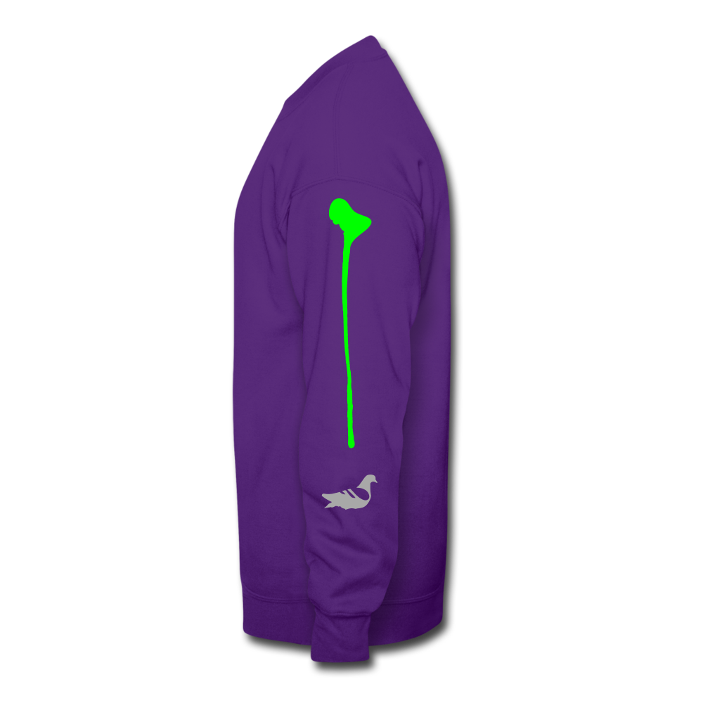 Toon Head Crewneck Sweatshirt - purple