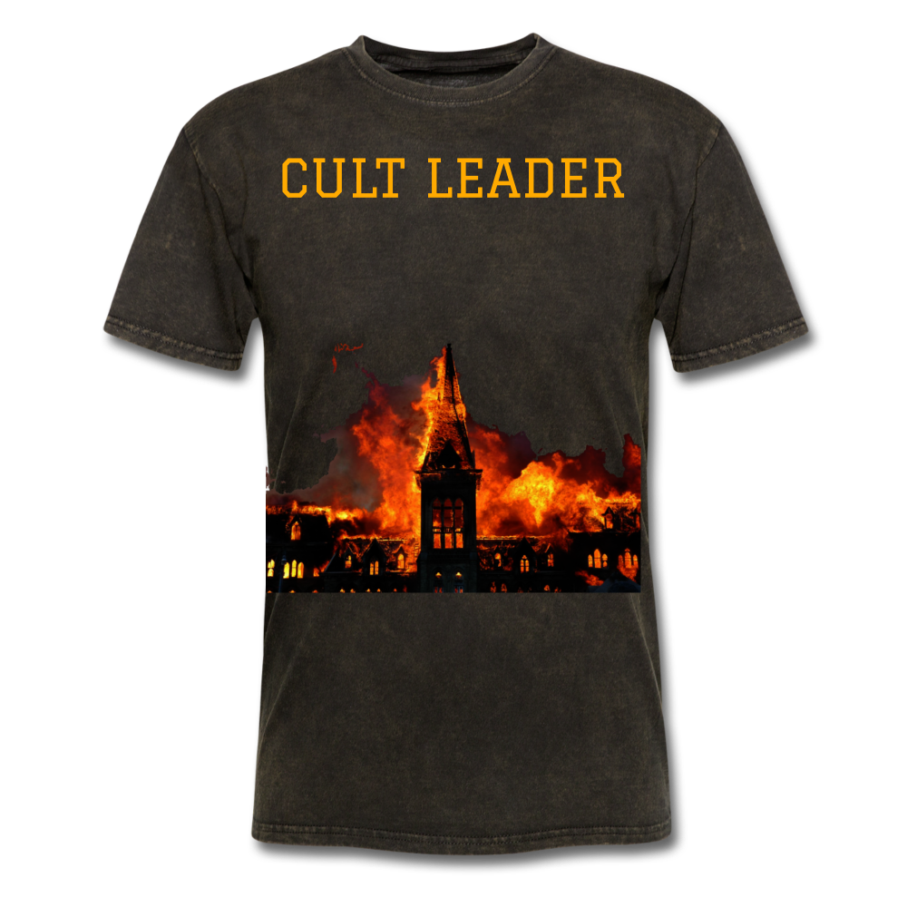 CULT LEADER Men's T-Shirt (custom) - mineral black