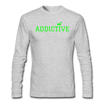 Addictive Neon Long Sleeve T-Shirt - heather gray