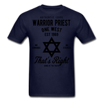 Warrior Priest Short-Sleeve T-Shirt - navy