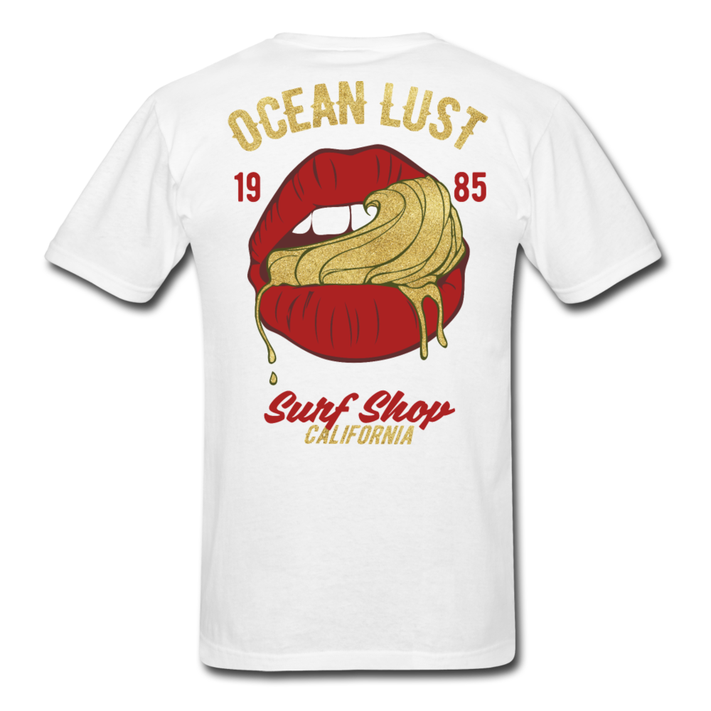 Ocean Lust Men's T-Shirt(GLD) - white