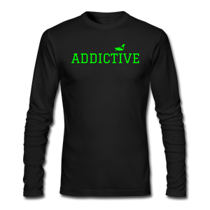 Addictive Neon Long Sleeve T-Shirt - black