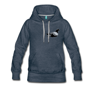 Classic Addictive Kaos Logo Women’s Hoodie - heather denim