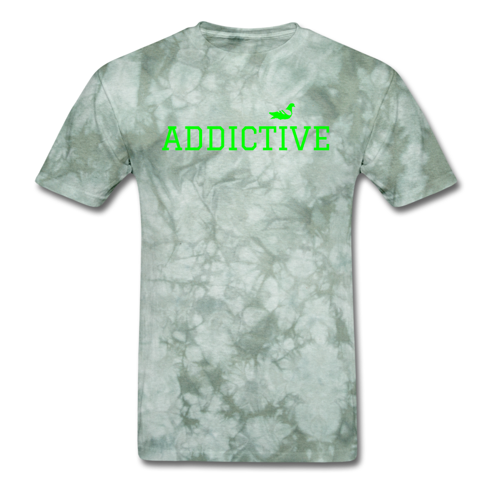 Addictive Neon T-Shirt - military green tie dye