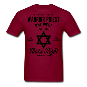 Warrior Priest Short-Sleeve T-Shirt - burgundy