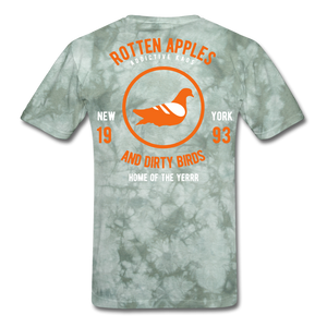 Rotten Apples and Dirty Birds T-Shirt - military green tie dye