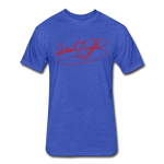 Big Signature Fitted T-Shirt - heather royal