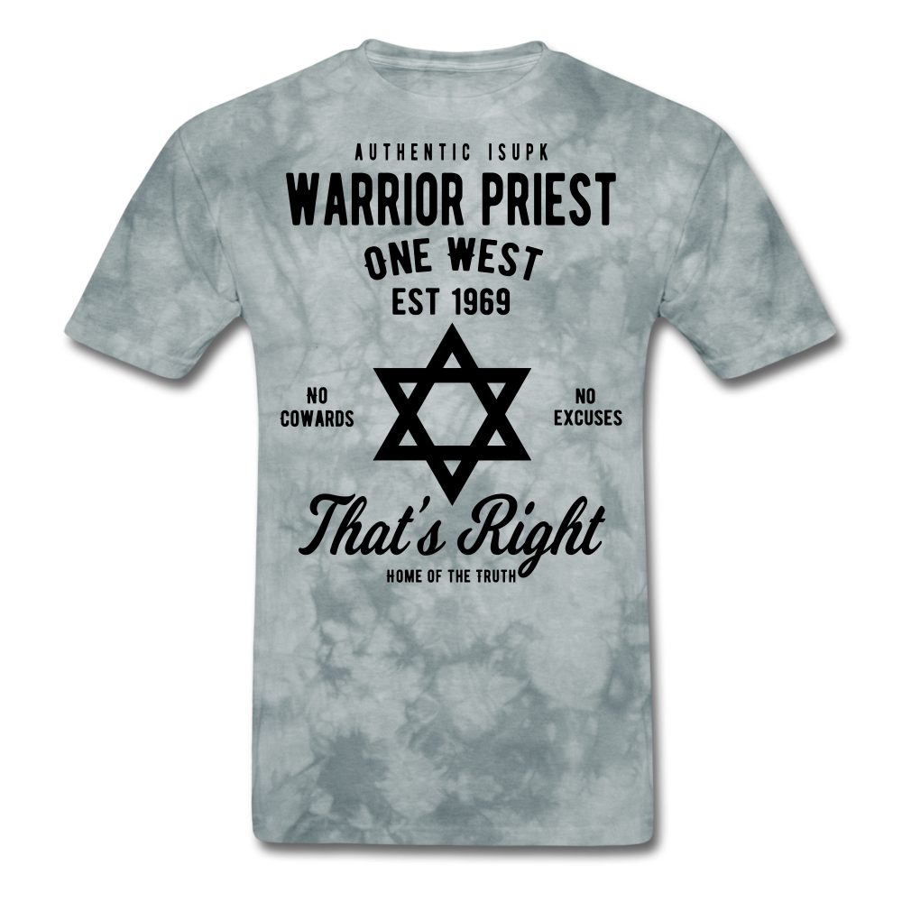 Warrior Priest Short-Sleeve T-Shirt - grey tie dye